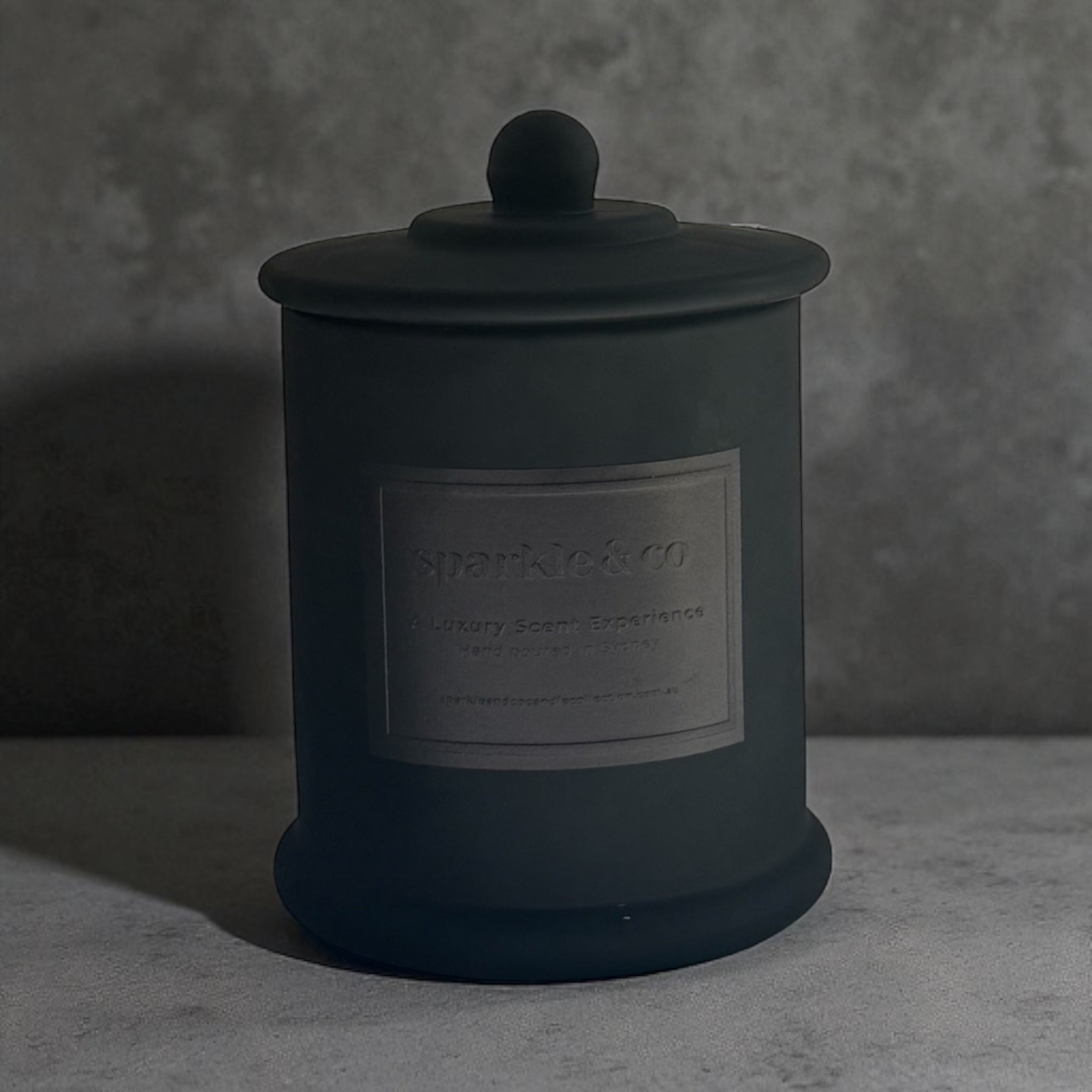 Opulence Candle -Matte Black